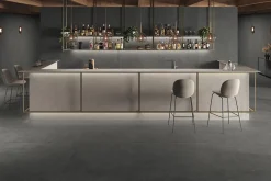 Carrelage effet Pierre Quartzite Gris Carbone 278x120x0,6 cm Mat Venturo - Mur intérieur (vendu par carton de 3,336 m²) - RO'MA CA-Ro'Ma Carrelage Hot