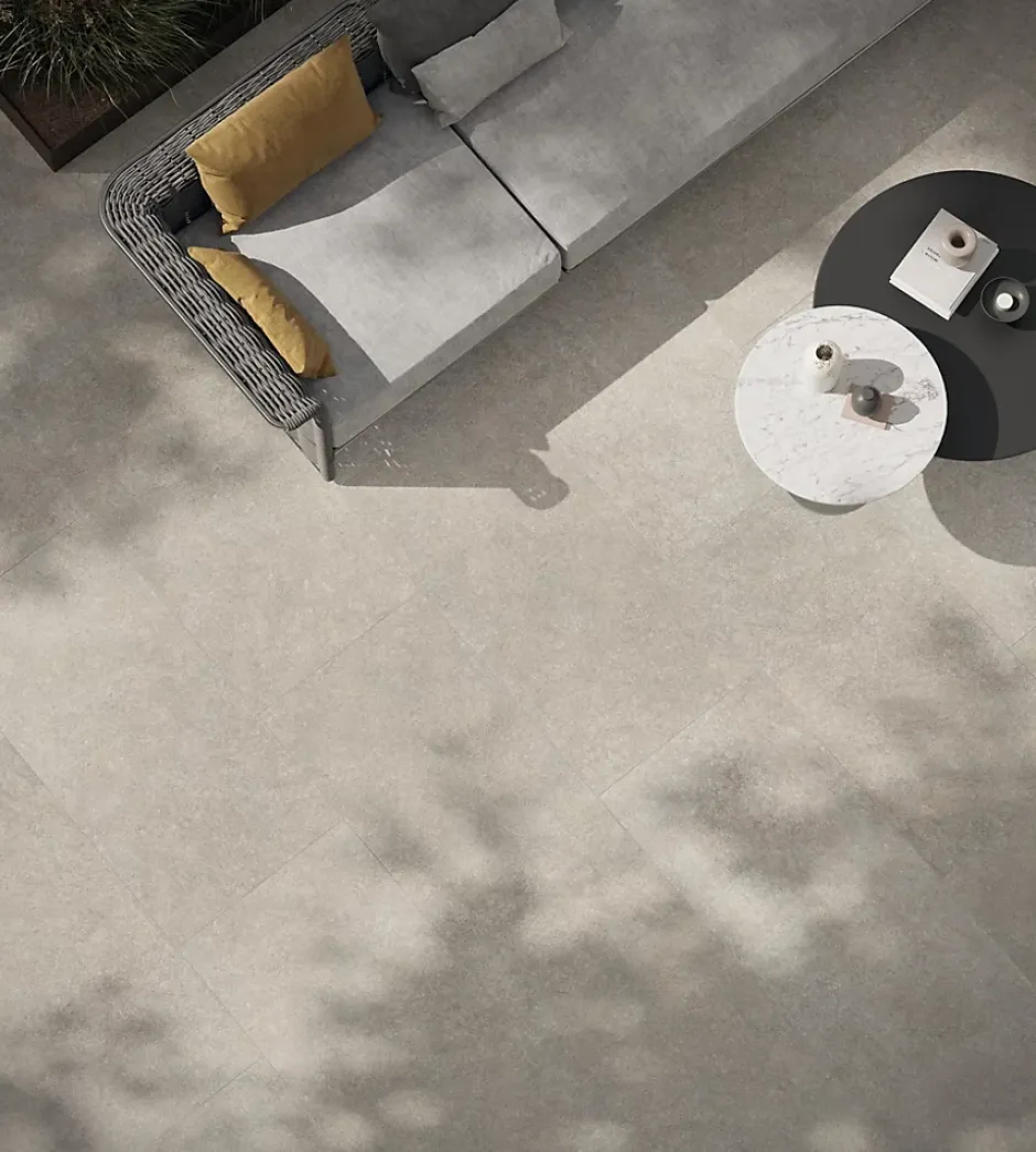 Carrelage effet Pierre Quartzite Gris Galet 120x60x0,9 cm Venturo - Sol extérieur (vendu par carton de 1,44 m²) --Ro'Ma Carrelage New