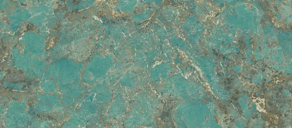 Carrelage effet Pierre Vert Amazonite 278x120x0,6 cm Brillant Florenza - Mur intérieur (vendu par carton de 3,336 m²) - RO'MA CARR-Ro'Ma Carrelage