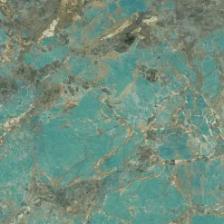 Carrelage effet Pierre Vert Amazzonite 120x120x0,9 cm Brillant Florenza - Sol et mur intérieur (vendu par carton de 2,88 m²) - RO'-Ro'Ma Carrelage