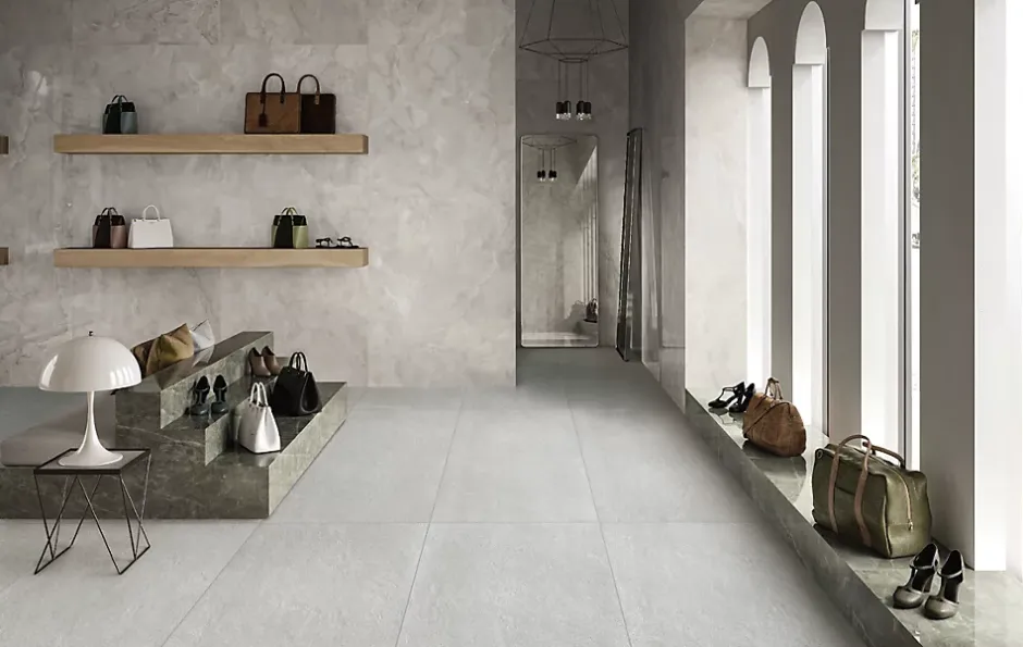 Carrelage Effet Pierre 60x120 Stone Gris R10 Rectifié --Allocarrelage Online