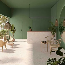 Carrelage Effet Terrazzo Hexagonal AROUSA 25,8x29 Blanco - Les Carreaux de Jean-Les Carreaux De Jean  New