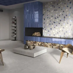 Les Carreaux De Jean Carrelage Effet Terrazzo RICETTA 90x90 Rectifié Cenere - Les Carreaux de Jean