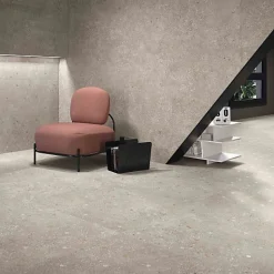 Les Carreaux De Jean  Carrelage Effet Terrazzo AMA 60x60 Rectifié Tortora - Les Carreaux de Jean