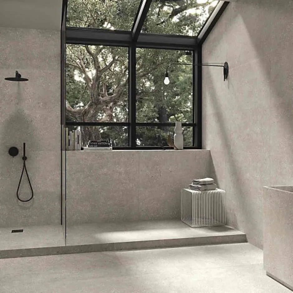 Les Carreaux De Jean Carrelage Effet Terrazzo AMA 60x60 Rectifié Tortora - Les Carreaux de Jean