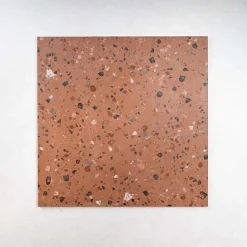 Carrelage effet Terrazzo COCCIO 60x60 rectifié Terra - Les Carreaux de Jean-Gioia Materia Clearance