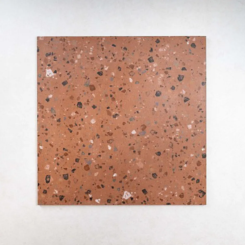 Carrelage effet Terrazzo COCCIO 60x60 rectifié Terra - Les Carreaux de Jean-Gioia Materia Clearance