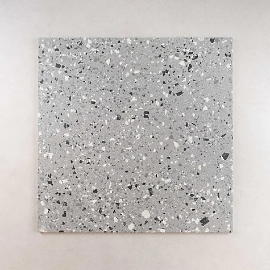 Les Carreaux De Jean Carrelage Effet Terrazzo VENICE 60x60 Grey - Les Carreaux de Jean