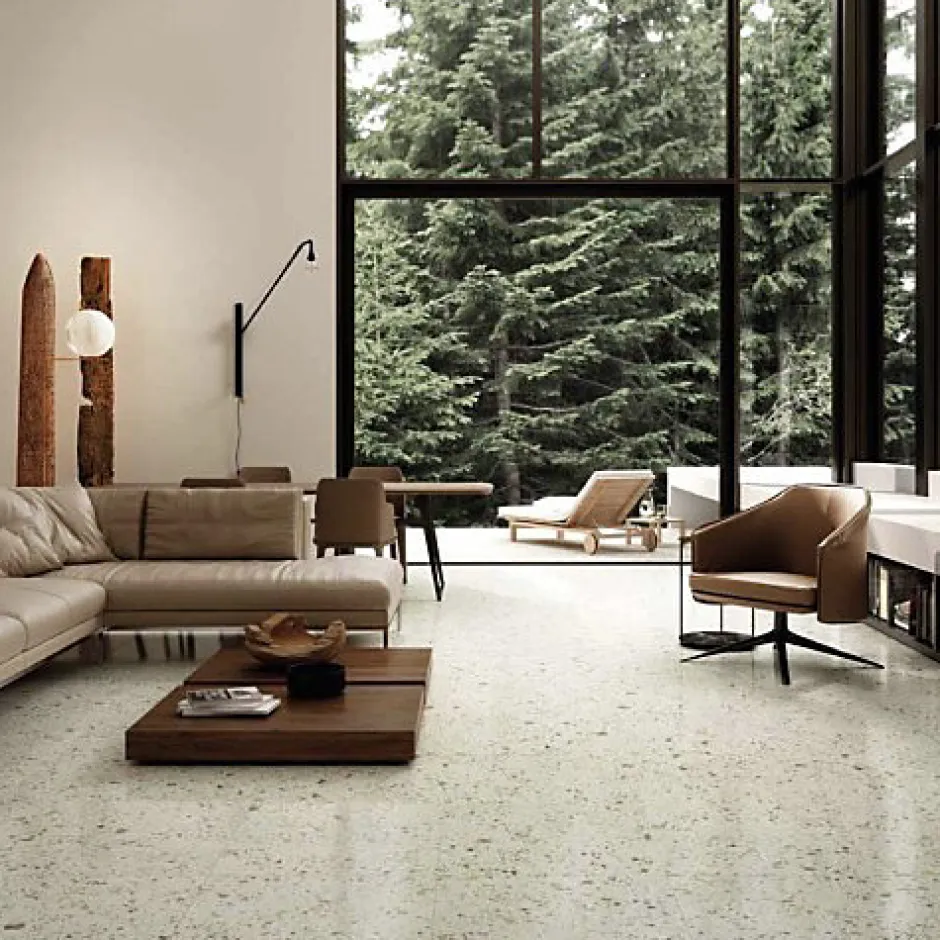 Les Carreaux De Jean Carrelage Effet Terrazzo VENICE 60x60 Green - Les Carreaux de Jean