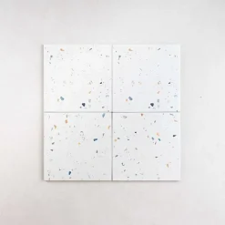 Carrelage Effet Terrazzo COLOR DROPS 18,5x18,5 Off White - Les Carreaux de Jean-Les Carreaux De Jean  Clearance