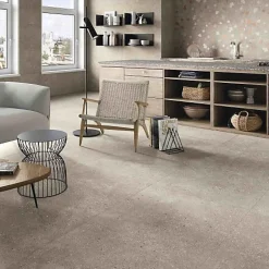 Carrelage Effet Terrazzo RICETTA 90x90 Rectifié Tortora - Les Carreaux de Jean-Les Carreaux De Jean Best