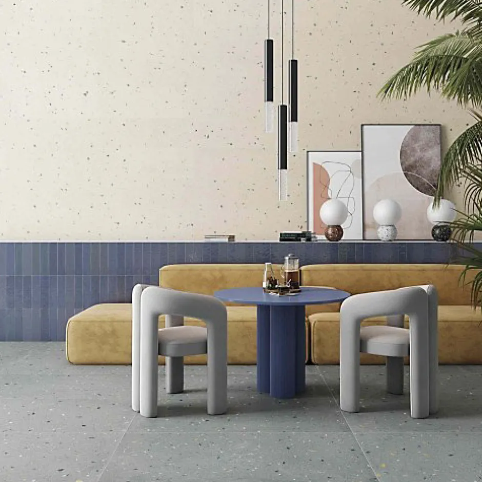 Les Carreaux De Jean Carrelage Effet Terrazzo CROCCANTE 60x120 Arandano - Les Carreaux de Jean