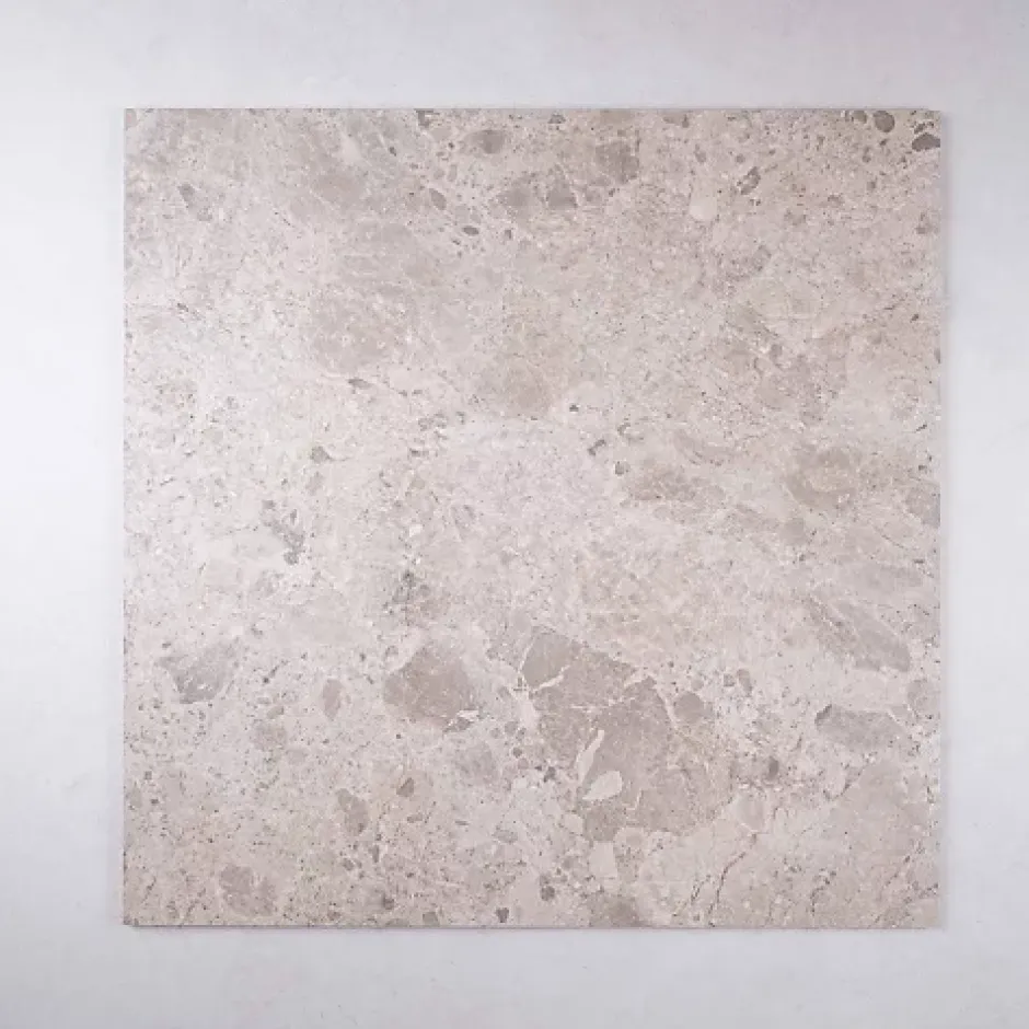 Les Carreaux De Jean Carrelage Effet Terrazzo - Pierre CARACTER Mix Beige 60x120 Rectifié - Les Carreaux de Jean