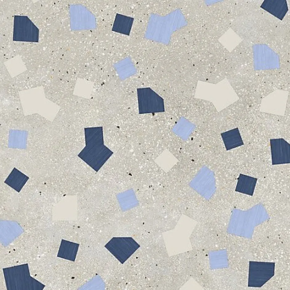 Carrelage Effet Terrazzo RICETTA 90x90 Rectifié Grigio - Les Carreaux de Jean-Les Carreaux De Jean New