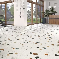 Carrelage Effet Terrazzo STRACCIATELLA 60x60 Blanc - LES CARREAUX DE JEAN-Tinker New