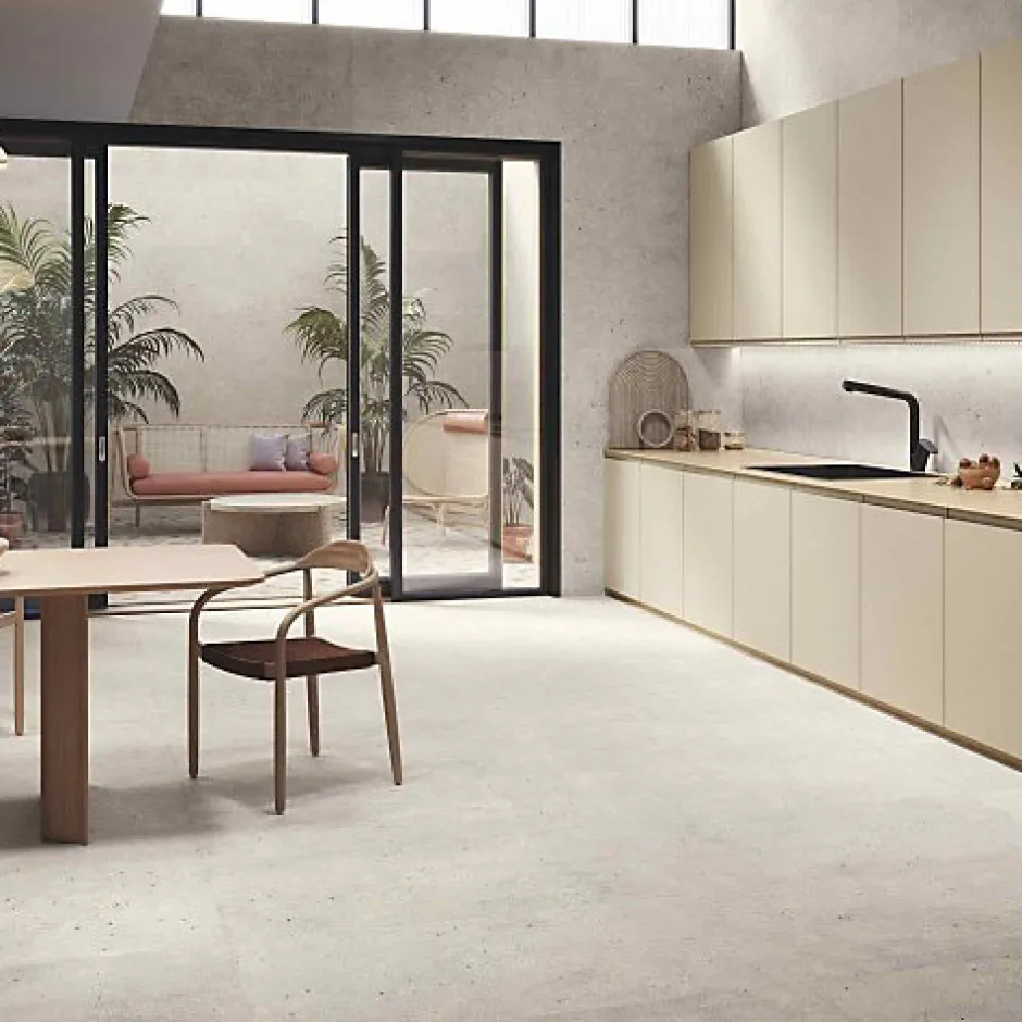 Les Carreaux De Jean Carrelage Effet Terrazzo AMA 60x60 Rectifié Avorio - Les Carreaux de Jean