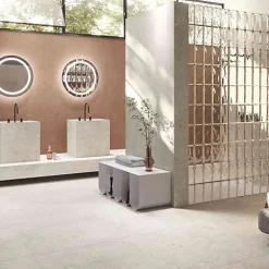 Les Carreaux De Jean Carrelage Effet Terrazzo AMA 60x60 Rectifié Avorio - Les Carreaux de Jean