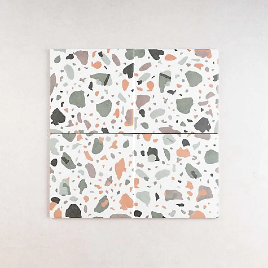 Carrelage effet Terrazzo Vert STAY 20x20 Green - Les Carreaux de Jean-Les Carreaux De Jean Outlet