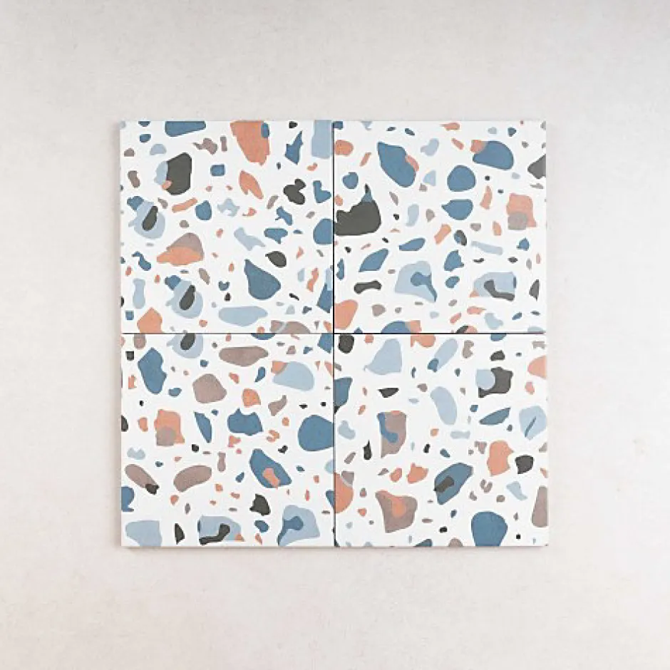 Carrelage effet Terrazzo Bleu STAY 20x20 Blue - Les Carreaux de Jean-Les Carreaux De Jean Discount