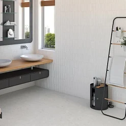 Tinker Carrelage Effet Terrazzo STRACCIATELLA 80x80 rectifié Miscela Nacar - Les Carreaux de Jean