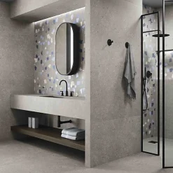 Carrelage Effet Terrazzo AMA 60x60 Rectifié Cenere - Les Carreaux de Jean-Les Carreaux De Jean  Online