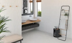 Tinker Carrelage Effet Terrazzo STRACCIATELLA 80x80 rectifié Miscela Grafito - Les Carreaux de Jean