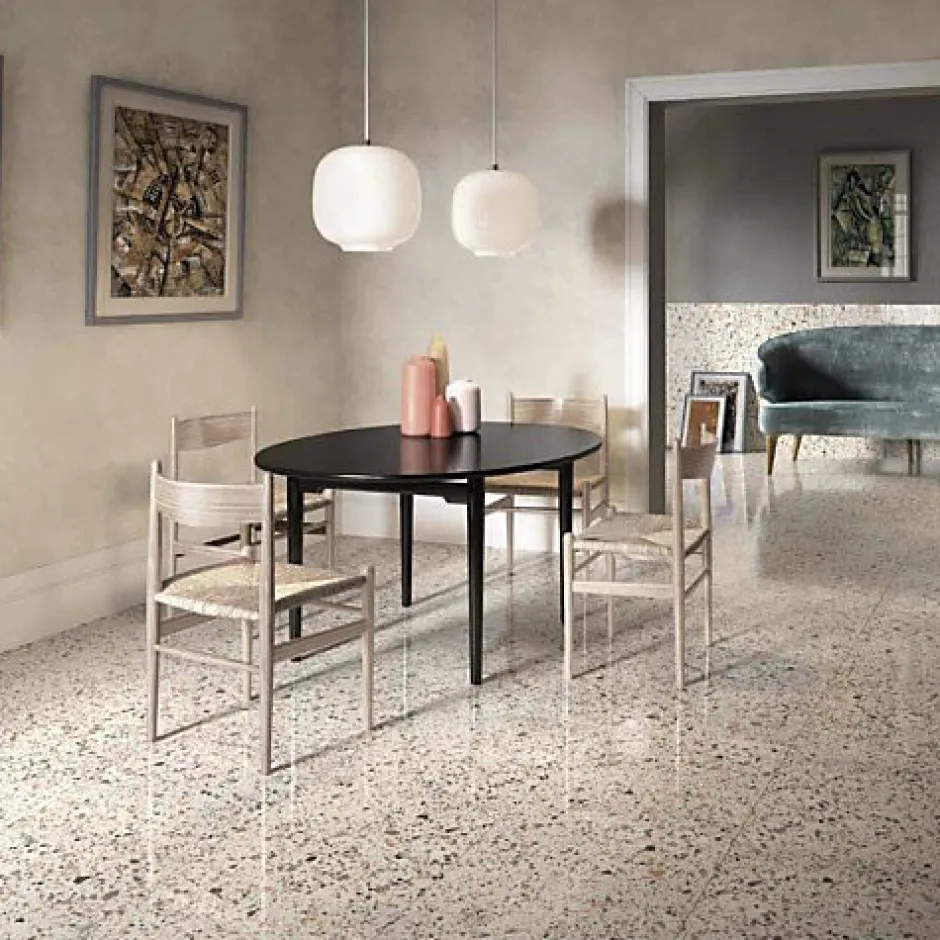 Carrelage Effet Terrazzo VENICE 60x60 Pink - Les Carreaux de Jean-Les Carreaux De Jean