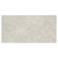 Ro'Ma Carrelage Carrelage effet Travertin Gris Beige 120x60x0,9 cm In&Out Castorel - Sol et mur intérieur et Sol extérieur -