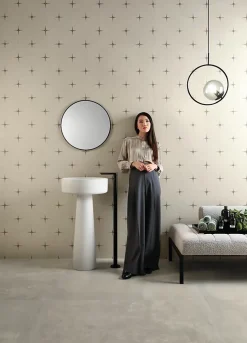 Ro'Ma Carrelage Carrelage effet Travertin Grège Star 60x60x0,9 cm Mat Neravio - Mur intérieur (vendu par carton de 0,72 m²) -