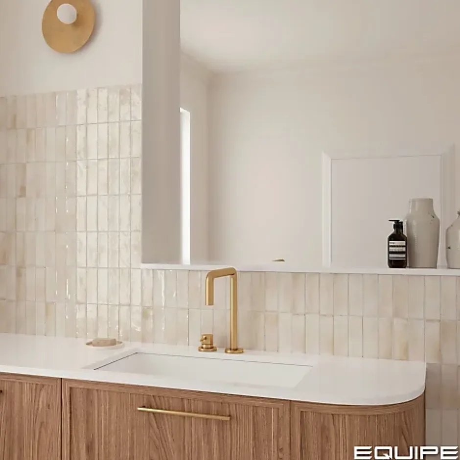 Carrelage Effet Zellige Beige COLO Gloss 5x15 canvas - Les Carreaux de Jean-Gioia Materia Sale