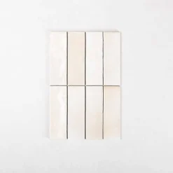 Carrelage Effet Zellige Beige COLO Gloss 5x15 canvas - Les Carreaux de Jean-Gioia Materia Sale