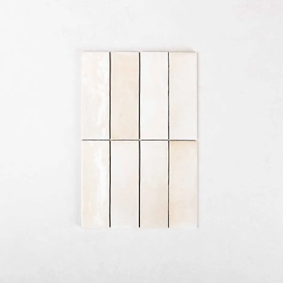 Carrelage Effet Zellige Beige COLO Gloss 5x15 canvas - Les Carreaux de Jean-Gioia Materia Sale