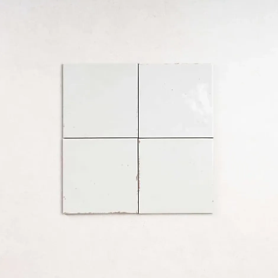 Les Carreaux De Jean Carrelage Effet Zellige Blanc AGADIR - Niebla 14,7x14,7 - Les Carreaux de Jean