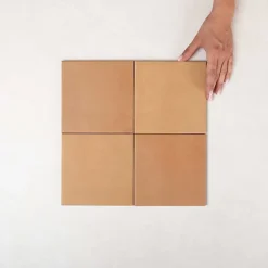 Carrelage Effet Zellige Beige AGADIR - Cotto Oscuro mate 14,7x14,7 - Les Carreaux de Jean-Les Carreaux De Jean 