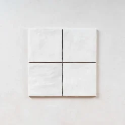 Carrelage Effet Zellige Blanc LA RIVIERA 13,2x13,2 Blanc - Les Carreaux de Jean-Gioia Materia Best