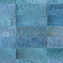 Carrelage effet Zellige Bleu Foncé 20x6,5x0,85 cm Caldero - Mur intérieur --Ro'Ma Carrelage Discount