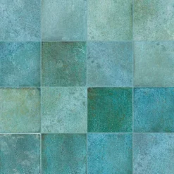 Ro'Ma Carrelage Carrelage effet Zellige Bleu Clair 10x10x0,85 cm Caldero - Mur intérieur -