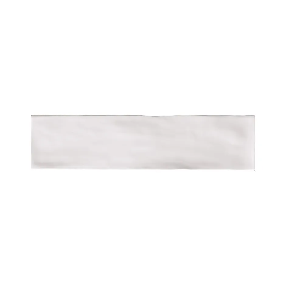 Ro'Ma Carrelage Carrelage effet Zellige Blanc Perle 30x7,5x0,82 cm Brillant Novaril - Mur intérieur -