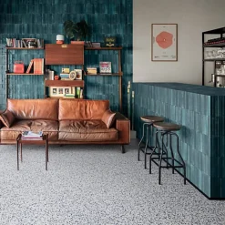 Carrelage Effet Zellige Bleu Nuit TANGER 6x24 Blue - Les Carreaux de Jean-Les Carreaux De Jean 