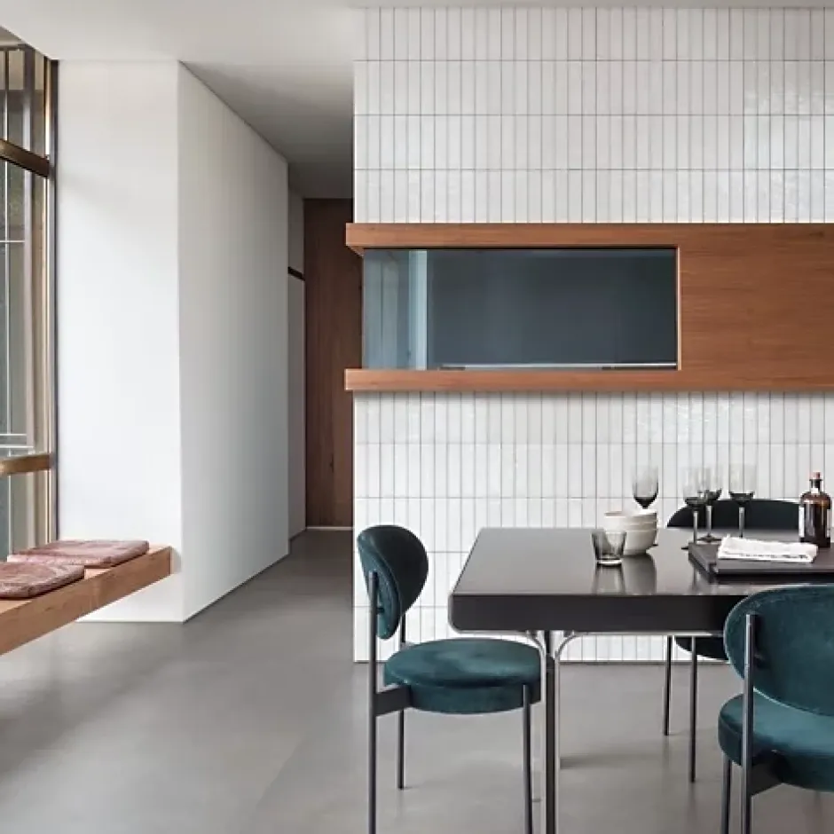 Les Carreaux De Jean Carrelage Effet Zellige Blanc TANGER 6x24 White - Les Carreaux de Jean