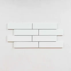 Les Carreaux De Jean Carrelage Effet Zellige Blanc TANGER 6x24 White - Les Carreaux de Jean