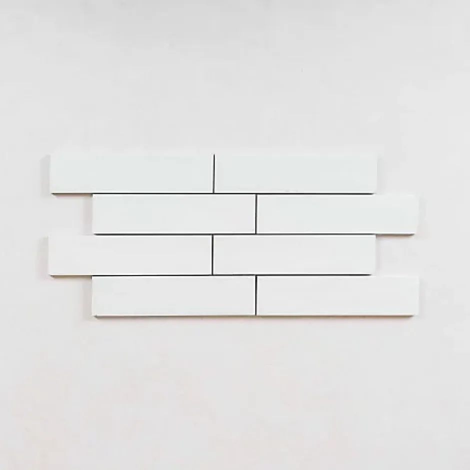 Les Carreaux De Jean Carrelage Effet Zellige Blanc TANGER 6x24 White - Les Carreaux de Jean