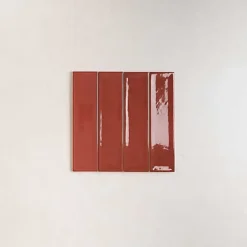 Carrelage Effet Zellige Bordeaux NARA Burdeos Gloss 7,5x30cm - Les Carreaux de Jean-Les Carreaux De Jean  Clearance