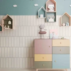 Les Carreaux De Jean  Carrelage Effet Zellige Blanc NARA Blanco Mate 7,5x30cm - Les Carreaux de Jean