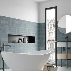 Gioia Materia Carrelage Effet Zellige Bleu ARGILE 6x24,6 Sky - Les Carreaux de Jean