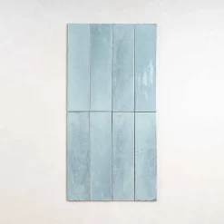 Carrelage Effet Zellige Bleu Ciel AGADIR - Agua 7x28 - Les Carreaux de Jean-Les Carreaux De Jean  Best