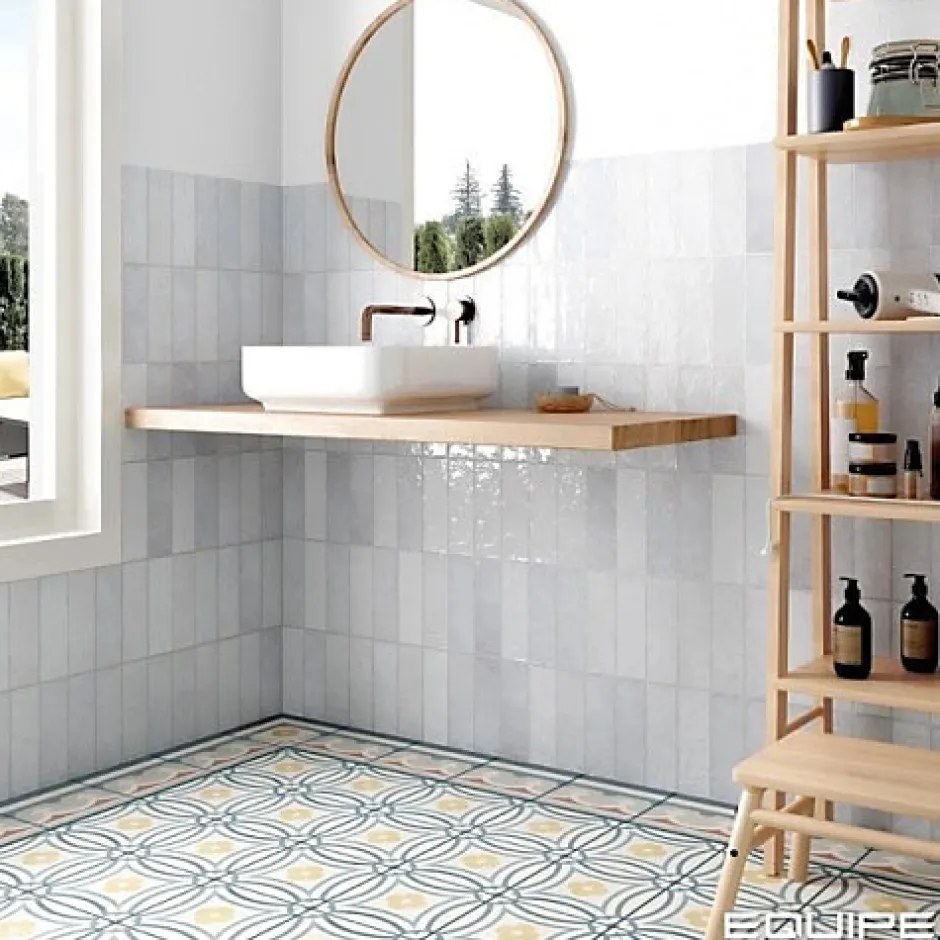 Carrelage Effet Zellige Bleu Clair LA RIVIERA 6,5x20 Lavanda Blue - Les Carreaux de Jean-Gioia Materia Sale