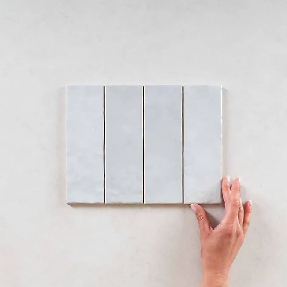 Carrelage Effet Zellige Bleu Clair LA RIVIERA 6,5x20 Lavanda Blue - Les Carreaux de Jean-Gioia Materia Sale