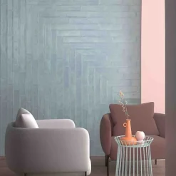 Les Carreaux De Jean  Carrelage Effet Zellige Bleu NARA Mar Mate 7,5x30cm - Les Carreaux de Jean