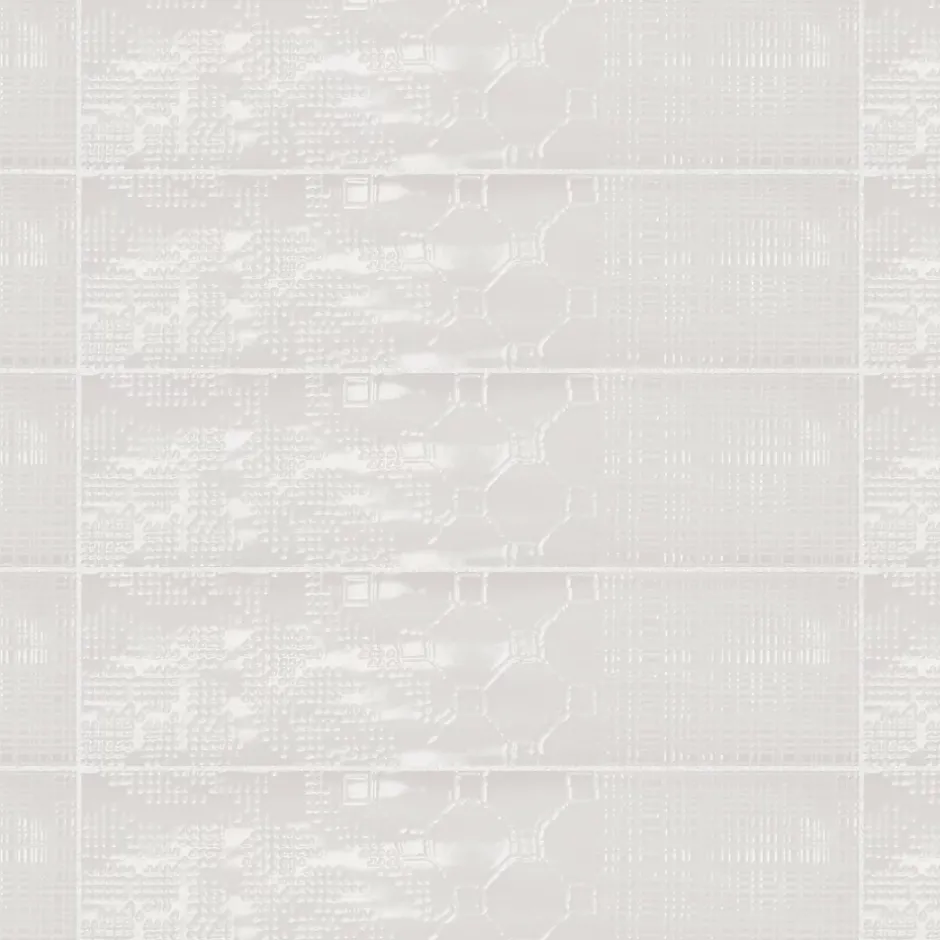 Carrelage effet Zellige Blanc 30x7,5x0,82 cm Salerno - Mur intérieur --Ro'Ma Carrelage Clearance